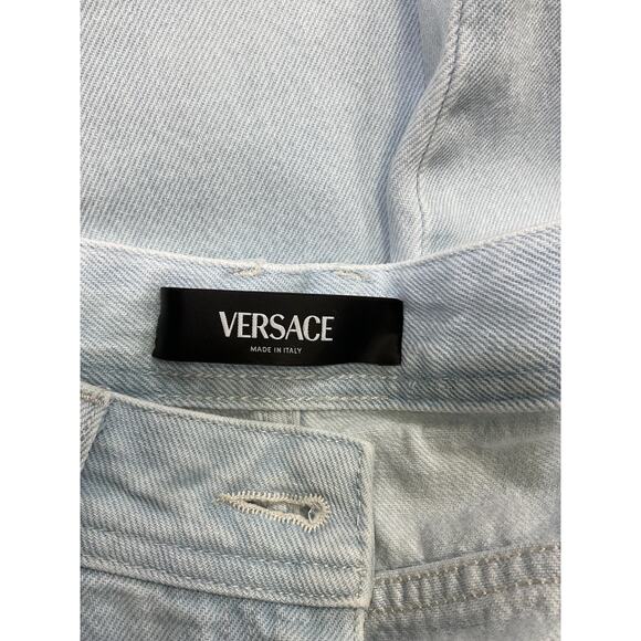 Versace Wide-Leg Cargo Jeans - Size 25 - Picture 4 of 6